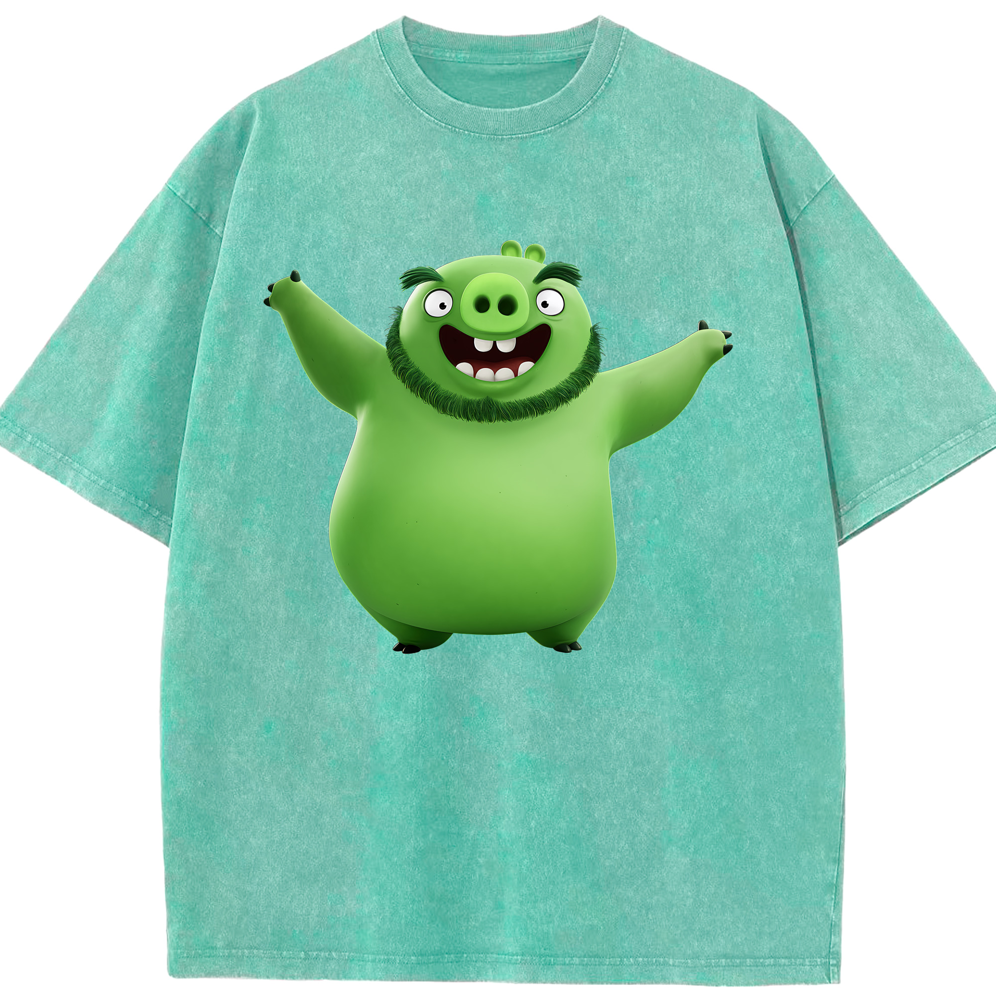 （画像用） Angry Birds アングリーバード 綿100% ヴィンテージ風 半袖Tシャツ（フロントプリント）